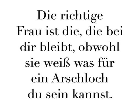 die richtige frau